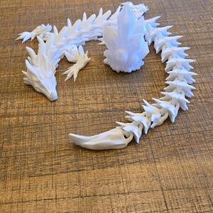 White Reptile Decor Set